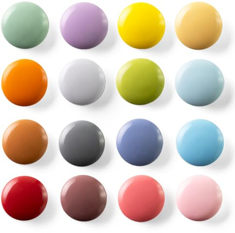 SUNURS 16 Pack Glossy Morandi Decorative Refrigerator Magnets