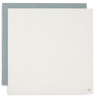 Jollein muslinduk baby – havsgrön/elfenben – 2-pack – 115 x 115 cm – 100% bomull – spottdukar baby – OEKO-TEX certifierad