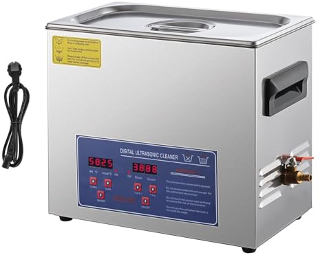 TOPDEEP 15 L Ultraschallreiniger, 600 W Heizung & 360 W Ultraschall, Professioneller digitaler Labor-Ultraschall-Teilereiniger mit Heizungstimer für Glaszahninstrumente