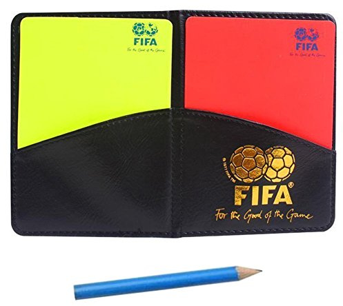 MiaoDuo New Sport Football Soccer Referee Wallet Notebook with Red Card and Yellow Card