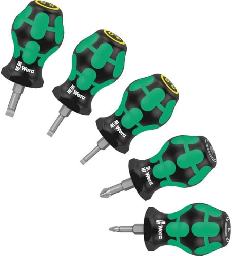 Wera Screwdriver Stubby Set 2, PZ, SL, 5PC - 05008871001