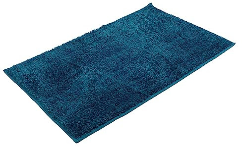 Gözze - Premium Rutschfester Badteppich, RIO, 100% Microfaser, 60 x 100 cm - Petrol