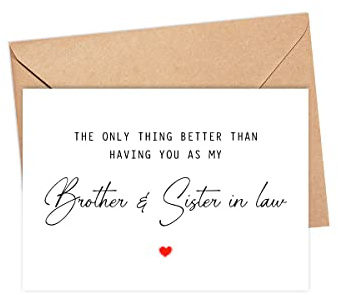 DiandDesignGift Pregnancy Announcement Card - Brother & Sister, 5 x 7 Inches, Smooth Heavy Cardstock, Blank Inside, Includes Envelope
