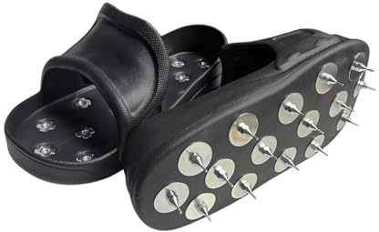 Pangolino | Nagelschuhe | Nagelsohle | Einfache Verwendung | Größe: L | zum Begehen von frisch gegossenem Epoxidharz, Estirch und Nivellier- & Spachtelmassen | Größe: Large