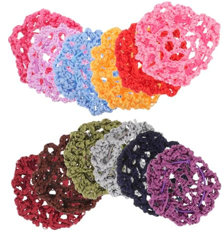 FRCOLOR 12stücke Haarnetz Für Mit Elastischem Für Tänzerinnen Flugbegleiterinnen Und Besondere Anlässe Haarzubehör Für Hochsteckfrisuren