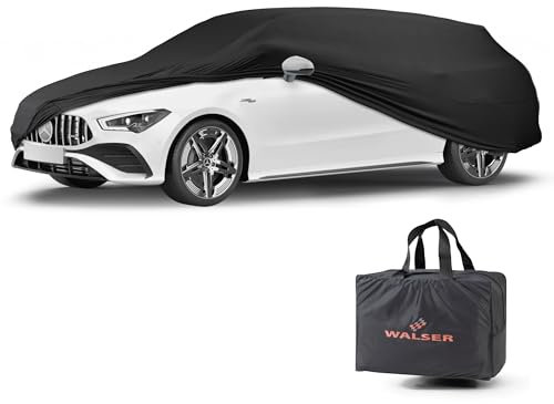 WALSER bâche d'intérieur pour voiture Indoor Stretch, Bâche complet pour l'intérieur, étanche à la poussière pour Combi Taille 5 noir