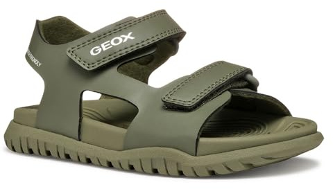 Geox J FUSBETTO BO Sandal, Military, 38 EU