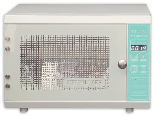 Stérilisateur UV avec Séchage & Minuterie - Sans Résidu Sûr 160W 75°C : Pour Biberons (Maison) & Instruments, Pinces, Serviettes des Salons de Manucure, Coiffure, Spas