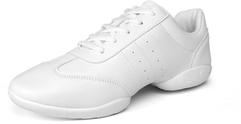 White Cheer Shoes Girls Cheerleading Sports Training Athletic Tennis Shoes 10M