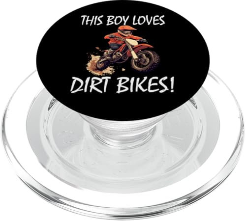 Ce garçon aime les motos tout-terrain, les motos tout-terrain pour enfants PopSockets PopGrip pour MagSafe