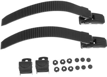 Kisangel 2 Sets Roller Skates Buckles Straps with Screws for Adult Plastic Replacement Accessories for Inline and Quad Skating Versatile Roller Skates Belts