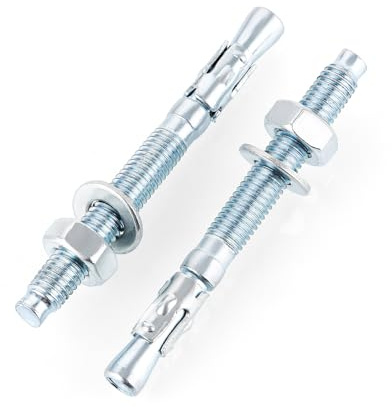 YOUNTHYE Ankare för tung last, M8, 35 stycken bultankare M8 x 80 mm, galvaniserat betongankare för betong och murverk, hög lastkapacitet