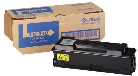 Kyocera TK-340 Toner Schwarz, Original Tonerkartusche 1T02J00EUC, Toner Drucker kompatibel für ECOSYS FS-2020D, Drucker Toner für bis zu 12000 Seiten