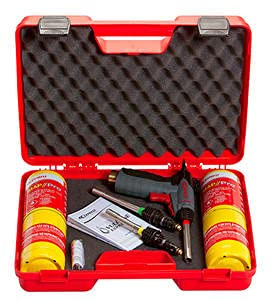 Vulcane Express Lötset - 2400 C. 3 Lanzen + Brenner + 2x MAPP GASS Zylinder + Koffer