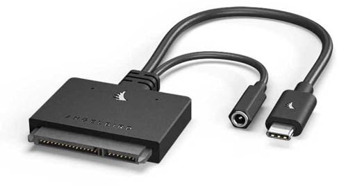 Angelbird USB-C 3 auf SATA Adapter für interne SSDs und Festplatten - schwarz [Trim Support | Apple MacBook´s, PC, Notebooks etc.] - C-SATA