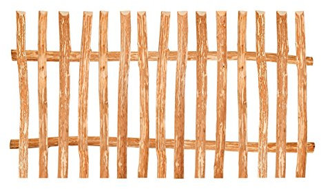 BooGardi Zaunelement Haselnuss · 144 Größen · 100 x 100 cm (7-9 cm) · Staketenzaun Bausatz für Lattenzaun/Bretterzaun · Gartenzaun Holzzaun