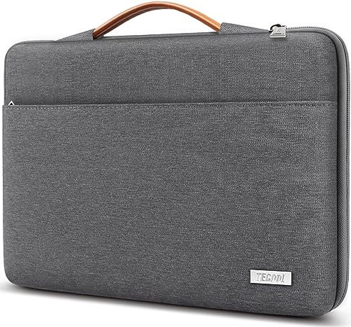 TECOOL 14 Zoll Laptoptasche Laptop Hülle14 Zoll für 14 Lenovo Thinkpad Ideapad HP Acer Dell Chromebook,Notebook Tasche MacBook Air 15 M4 M3 2025, Wasserdicht Schutzhülle Laptop Tasche 14,Dunkelgrau