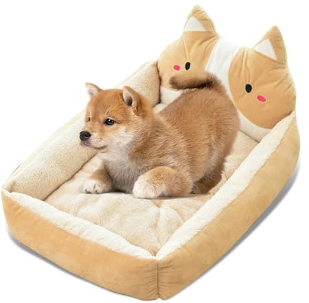 PETCUTE Hund, tvättbar, mjuk kattsäng, vattenavvisande, hundkorgar, hund, lugnande kudde, husdjur, säng utomhus