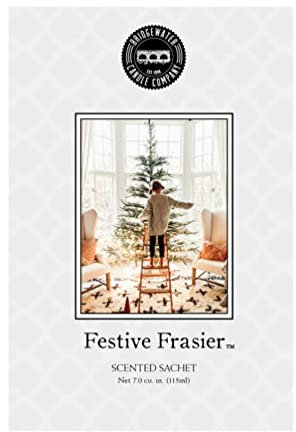 Duftsäckchen „Festive Frasier“ – frischer Tannenduft mit Zedernholz & Moschus – langanhaltender Raumduft 17×11,5×1 cm, 30 g – ideales Mitbringsel für Weihnachten, Advent & Wichteln