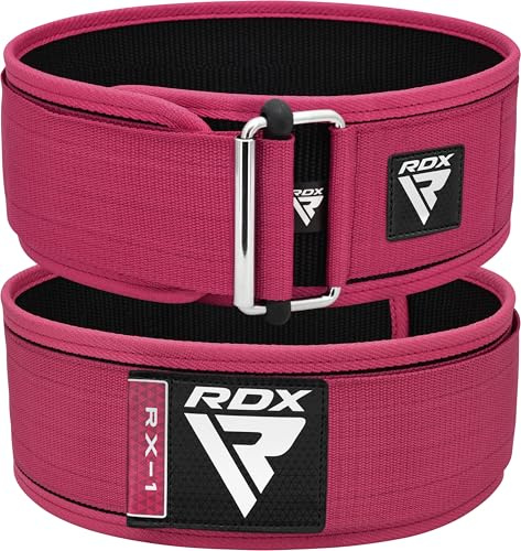RDX Cintura per sollevamento pesi da donna 4 Supporto lombare regolabile Bodybuilding,Powerlifting Allenamento funzionale