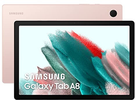 Samsung Galaxy Tab A8 - Tablet de 10.5” (4GB RAM, 64GB Almacenamiento, Wifi, Android 12) Rosa - Versión española