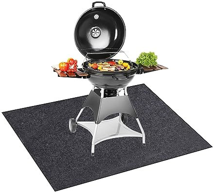 Esterilla para barbacoa, protección del suelo, base ignífuga, esterilla protectora para barbacoa, alfombrilla protectora para el suelo, 91 x 127 cm, alfombrilla ignífuga para barbacoa al aire libre,