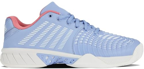K-Swiss Zapatillas de Tenis Express Light 3 para Mujer, Open Air/Bright White/Strawberry Ice, Talla 39,5 EU, Open Air Bright White Strawberry Ice, 39.5 EU