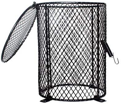 FONDOTIN Reptilien Wärmelampe Schutzschirm Aus Metall Rundes Anti-verbrennungs-lampengehäuse Für Terrarien Flexibler Lampenschirm Für Schildkröten Gehege Geeignet Für Keramikheizlampen