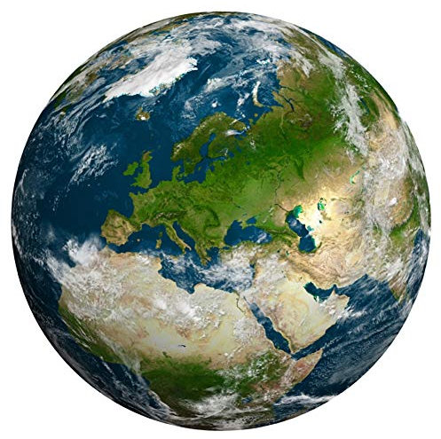 ISAKEN 1000 Pieces Round Jigsaw Puzzle, Space Moon Earth Planet Circular Jigsaw Puzzles, DIY Puzzle Game Kids Adults Decompression Toys Home Decoration