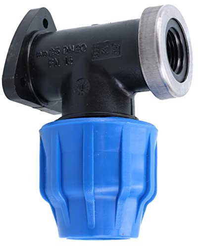 25mm x 1/2 MDPE codo de pared exterior grifo roscado conector curva