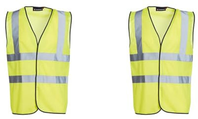 Blackrock Hi Vis Vest, Yellow Hi Viz Jacket, Reflective Jacket, High Vis Vests, PPE Clothing, Hi-Vis, Hivisible, Cycling, Security Vests, Mens Womens Childs Kids Boys Girls, Running Vest - Size Medium
