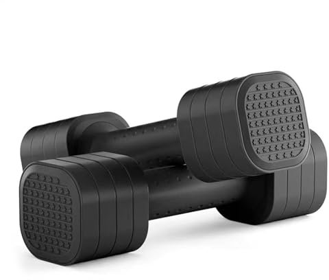 Verstellbares Hantel-Set – Hanteln Handgewichte Set | 2 Stück verstellbare Gewichte Kurzhanteln Set mit rutschfestem Griff | 0,9 kg 1,4 kg 1,8 kg 2,3 kg Übung & Fitness Hanteln, 4 in 1 Gym Gewichte