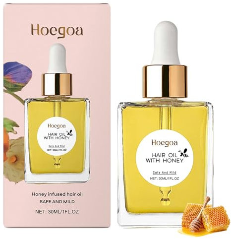 Honey Infused Hair Oil,30ml Honey Infused Hair Oil Travel Size Infused with Mirsalehi Honey to Deeply Nourish and Moisturize Hair,Anti-Frizz,Hair Shine,Silky Haaröl for Damaged Hair and Dry Hair