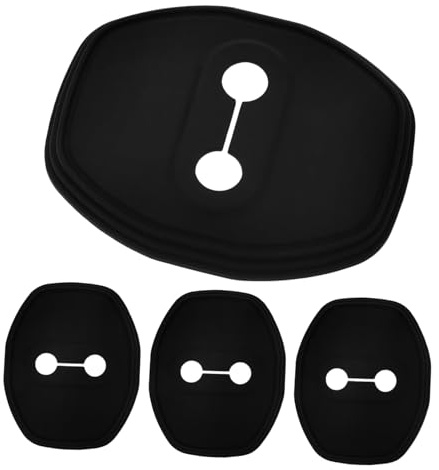 VINTORKY 4pcs Silicone Car Door Lock Guard Cover for Compact Sedan and Suv Latch Protector Pad for Car Door Lock Guards