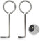 OUDQFCJ 2 PCS Set Professionale di Grimaldelli, Chiave Universale Buntbart, Passepartout per Porte Interne, Kit Apertura Porte, Strumento di Apertura Universale (Materiale in Acciaio Inox)