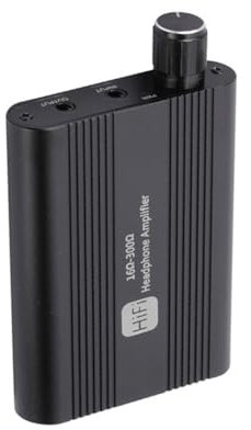 Pqahffowr Amplificateur de Casque HiFi Bluetooth Amélioré Amplificateur de Casque Sortie Audio Stéréo 3,5 mm 16-300 Ohm avec Interrupteur Alimenté