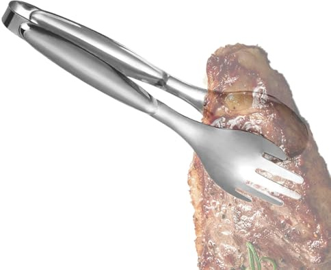 Pinzas De Cocina | Utensilio De Servicio De Acero Inoxidable Resistente Al Calor,Pinzas De Barbacoa | Para Cocina Camping Barbacoa Restaurante Hotel Catering Exterior Boda Cocción Parrilla