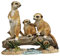 Design Toscano Der Erdmännchen-Klan - Figur, Maße: 12,5 x 15 x 33 cm