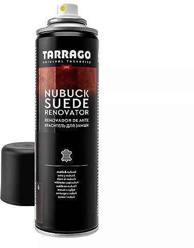 Tarrago Suede Renovator Spray - Revive Footwear Original Color - Color Renew, Restoration & Care - Great for Suede Shoes, Boots, Jackets, Heels, & More - 250 Ml - Dark Brown #6