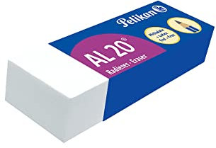 Pelikan 620104 Radiergummi, 2-er pack, Weiß