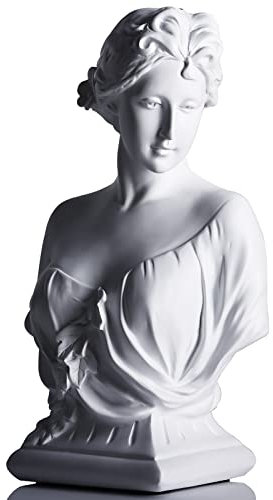 XMGZQ Artemis griechische deko Statue,griechische Göttin büste Kopf Aphrodite Statue antike deko,Greek Goddess Statue,große Klassische römische Büste griechische Mythologie dekoratives Geschenk