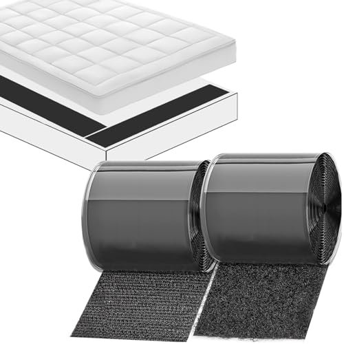 TEUVO 15cm X 3m Scratch Autocollant Scratch Adhésif pour Empêcher les Coussins du Canapé de Glisser 150mm de Rouleau Large Bande Scratch Adhésive Puissant Tissus pour DIY les Applications Domestiques