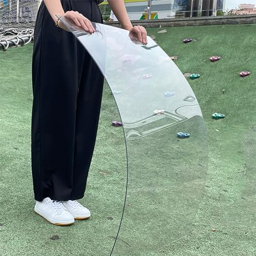 NIANXINN Plaque Transparent en Polycarbonate,Feuille de Plastique Acrylique Légère,Abri D'auvent Extérieur,Couverture de Toit Anti-Pluie,Aux UV,pour Abris D'auto,Vérandas et Enclos (0.8x6m)