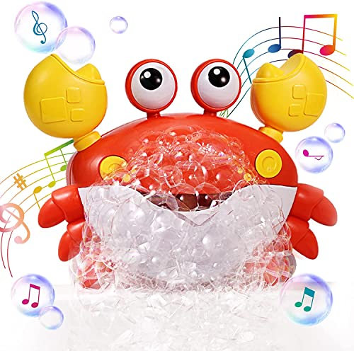 Morofme Baby Badewannenspielzeug Krabbe Bubble Badespielzeug Mit Musik Baby Wasserspielzeug Schwimmbad Spielzeug Kleinkind Kinder Badespielzeug 1 2 3 4 5 Jahr Geschenke für Kinder