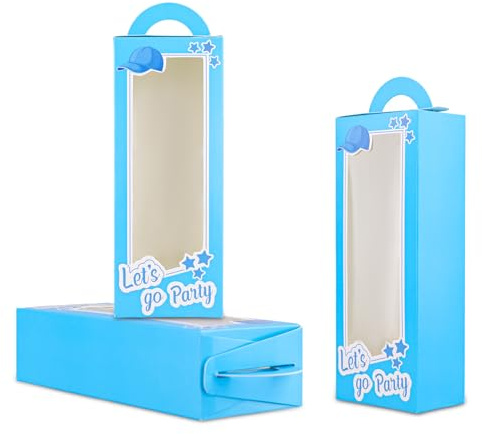 10pz Blu Scatole per Bomboniere, Blu Scatole Regalo per Bambole Sacchetti Regalo Ragazza scatole di Caramelle Addio al Nubilato Scatole per Feste di Compleanno Forniture per Ragazze Donne