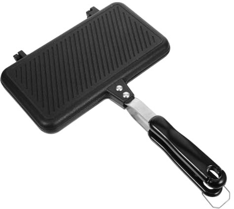 ABOOFAN Doppelseitige Sandwichpfanne Antihaftbeschichtet Gaspfanne Für Toast Spiegeleier Getoastete Sandwiches Lebensmittelecht Stabil Bequem Zu Bedienen Langlebig