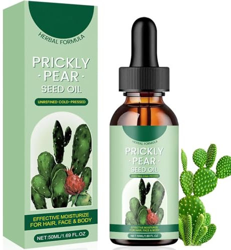 Huile de Pépins de Figue de Barbarie Bio,Naturelle Pressée à Froid,Huile de pepin de figue de barbarie,Huile de Figue de Barbarie Bio Visage Anti Âge,Des soins antirides et anti cernes