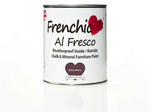 Frenchic Boho Berry Al Fresco Weatherproof Inside & Outside Chalk Paint - 750ml