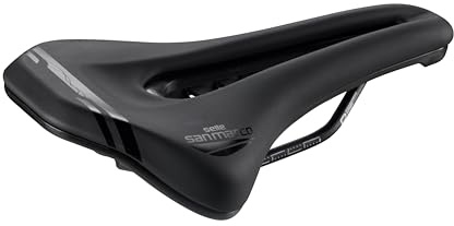 Selle San Marco Ground Shield Dynamic – Sillín MTB/Off-Road con Protector de Barro y Agujero Anatómico, Raíles de Manganeso – Talla L3, Negro
