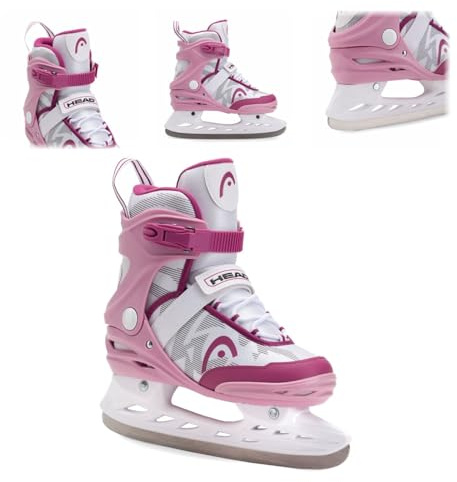 Head Icebreaker Freizeit-Schlittschuhe – für Anfänger und Fortgeschrittene, rostfreie Stahlkufen, Schnallen und Klettverschlüsse (PINK, 37)